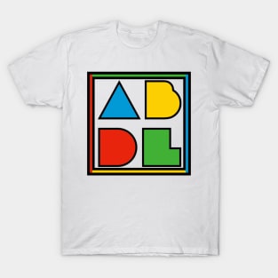 ABDL Logo Color Block - Transparent w/ outline T-Shirt